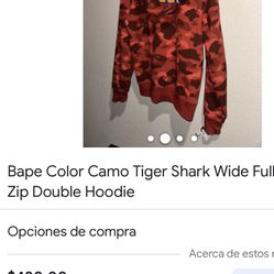 Bape Color Camo Tiger Shark 