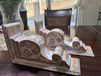 Decorative Wood Corbels Set of Two