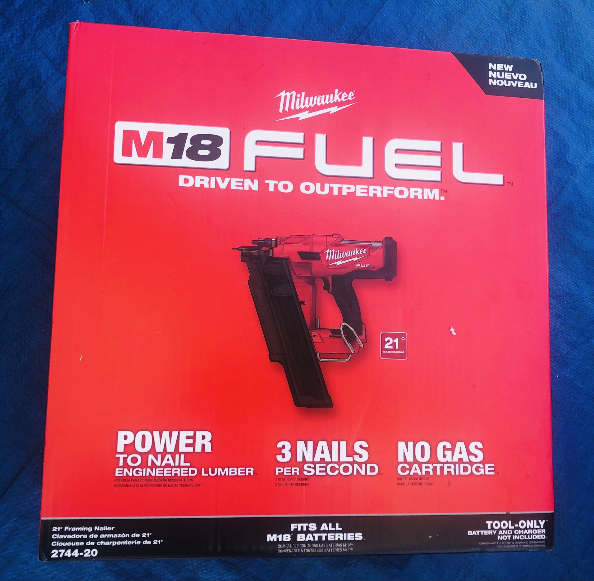 Milwaukee M18 FUEL 3-1/2 in. 18-Volt 21-Degree Lithium-Ion Brushless Cordless Framing Nailer (Tool-Only)
