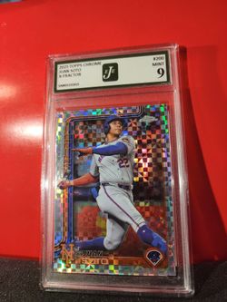 2025 Topps Chrome Baseball X-Fractor # 200 Juan Soto EJE 9 MT