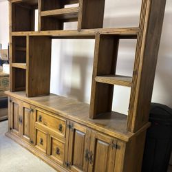 Heavy Sold Wood Entertainment center 200.00
