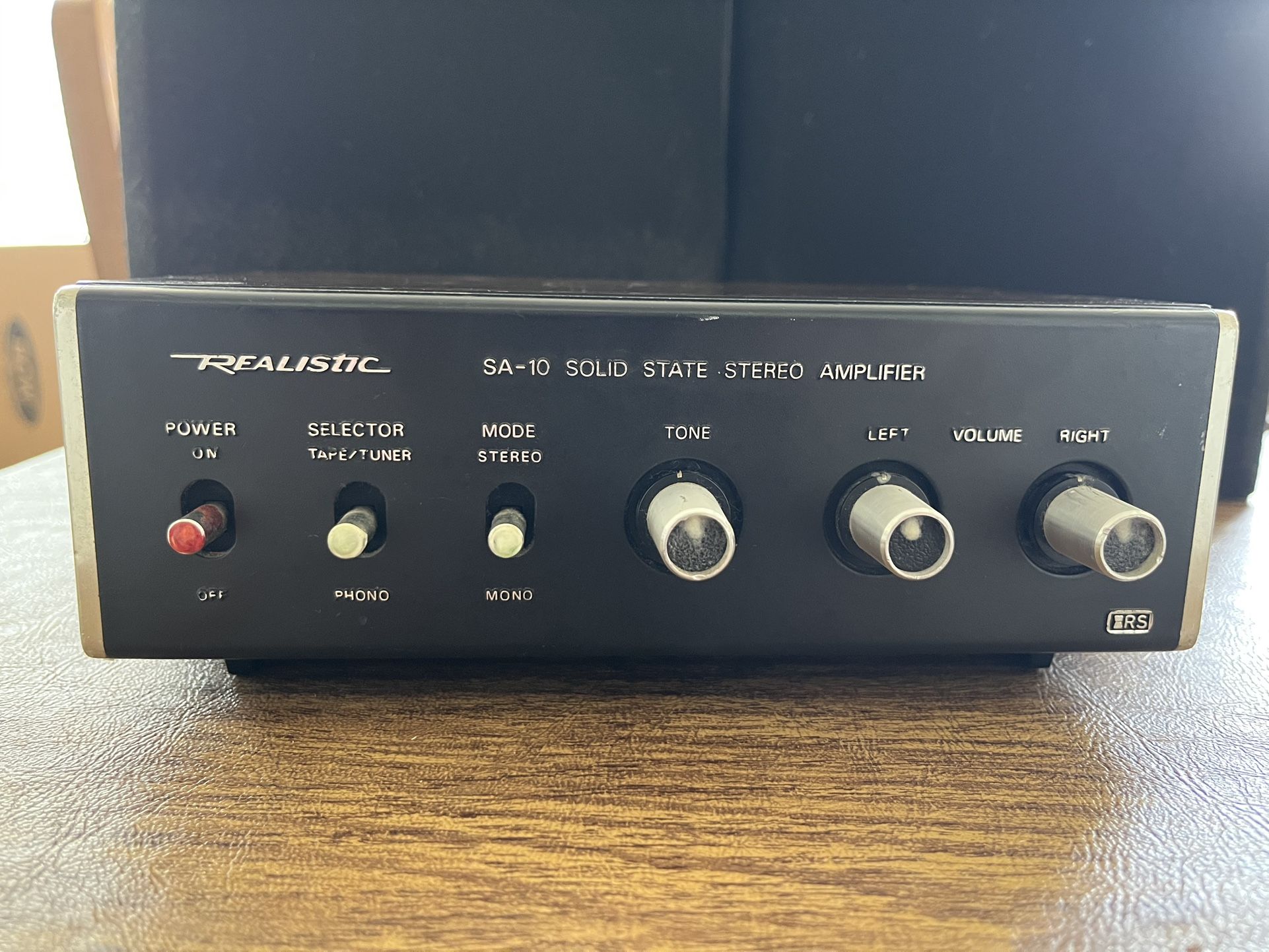 Realistic SA-10 Solid State Vintage Stereo Amplifier with Phono Input For Vinyl