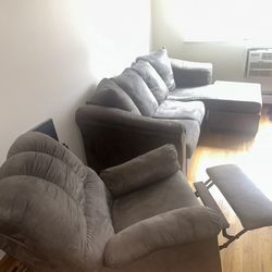 Good Condition Sectional & Recliner Chair