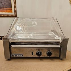 Adcraft RG-09 Stainless Concession 24 Hot-Dog 9 Roller Grill Dual Control