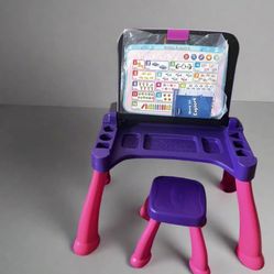 VTech® Touch & Learn Activity Desk™ Deluxe - Pink With Stool