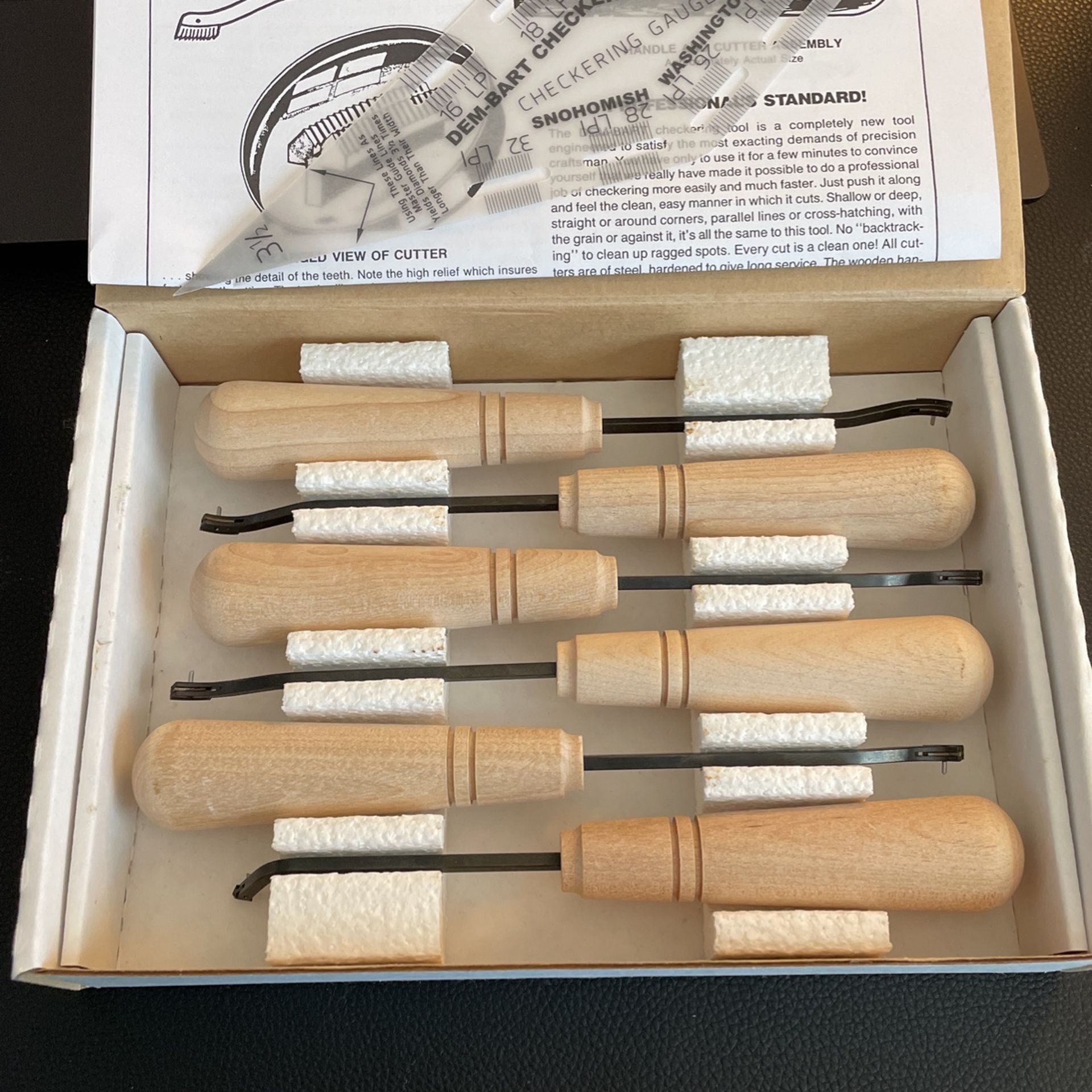 Gun Stock Checkering Master Tool Set- DEM-BART for Sale in