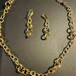 Gold Links Jewelry Set