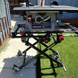 Craftsman 10” Table Saw With Folding Roller Table