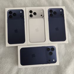 Apple iPhone 17 pro max unlocked All Colors new sealed with receipt