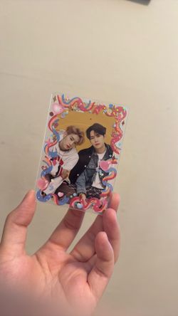 decorated card holder / top loader for kpop/ yaoi/ bl card
