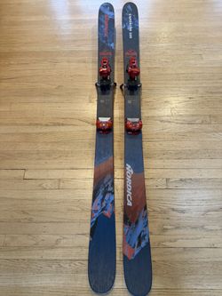 2023 Nordica Enforcer 100 Skis, 186cm Length With Tyrola Attack 14 Bindings