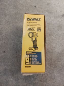 DEWALT 20 V. MAX WORK LIGHT NEW