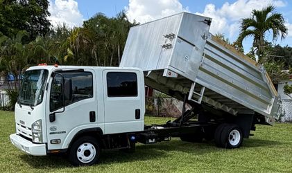 2013 Isuzu NPR-HD Crew Can Diesel Chipper Dump