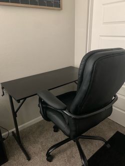 Desk & Office Chair Bundle – $55