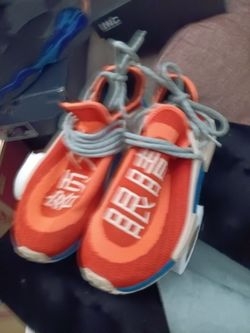 Adidas NMD Hu Pharrell Orange Sneakers