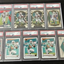 Tua Tagovailoa PSA 10 Rookie Lot (9) Panini Select Red Pulsar Donruss Optic RC