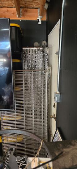 Uline metal shelf