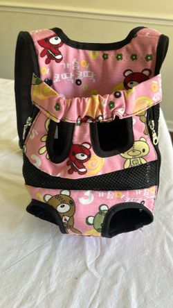 Dogs backpack carrier, legs-out puppy chest carrier for small dogs