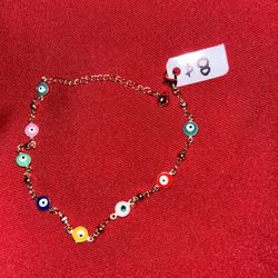 Ankle Bracelet laminated gold 