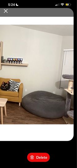 Giant bean bag dark grey