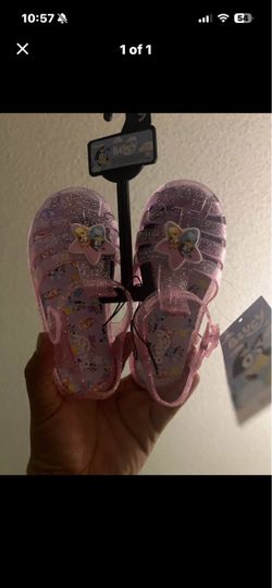 Bluey Kids Glitter Jelly Sandals size 7
