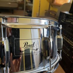 Pearl Brand New Snare Drum Silver