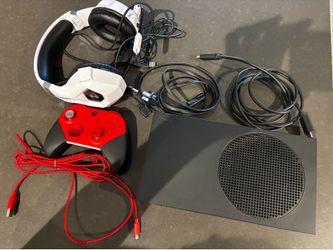 Xbox series X1TB Black/Xbox controller Elite 2 Red/Headphones noise cancelling