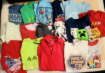 Boys Graphic T-Shirt Bundle – 15+ Pieces