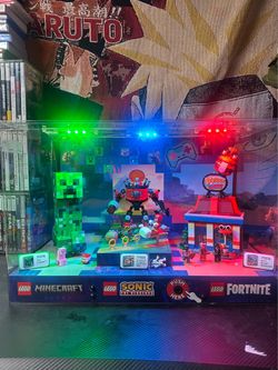 LEGO Store Display Case Minecraft Sonic Fortnite Retail Counter Display RARE