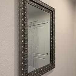 Pier 1 Diamond Mirror Silver 