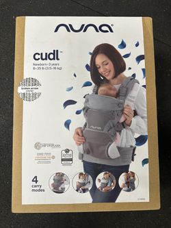 4 Stage Nuna Cudl Carrier - Black And White 