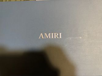AMIRI Black Logo Sneakers – Size 8,5