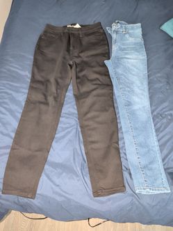 Black/ blue Jeans - Size 6 / Jeans negros/ azules - Talla 6