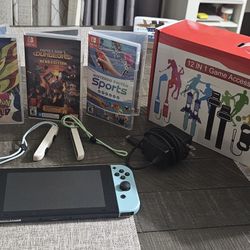 Used Nintendo Switch Animal Crossing Edition With Pokémon, Minecraft, And Sports Games Plus Extras