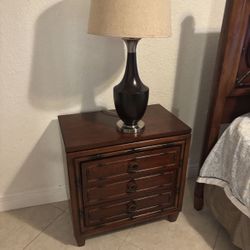 Queen Bed With Side Tables 