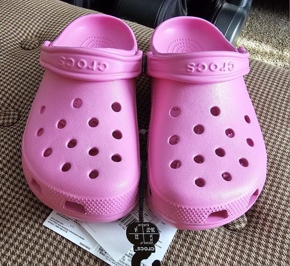 Taffy Pink Crocs