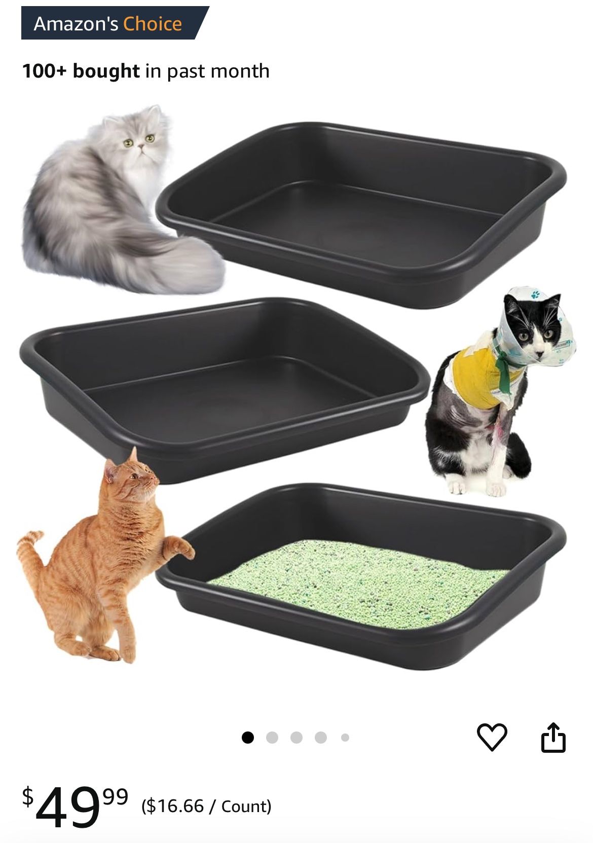 Cat Litter Box x3