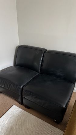 Black lounge chairs