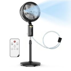Cordless Portable Adjustable Misting Fan