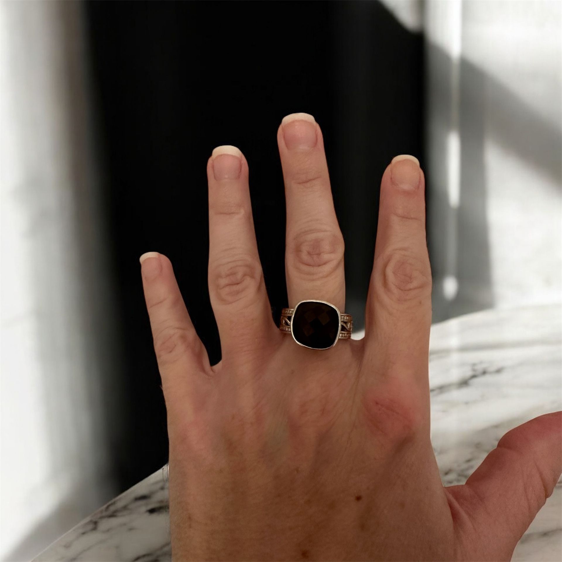 Sterling Silver Smoky Quartz Ring