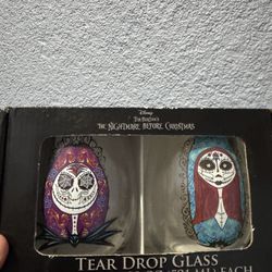 Nightmare Before Christmas Tear Drop Glasses