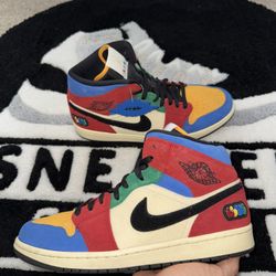 Blue The Great x Air Jordan 1 Mid Fearless (Size 11)