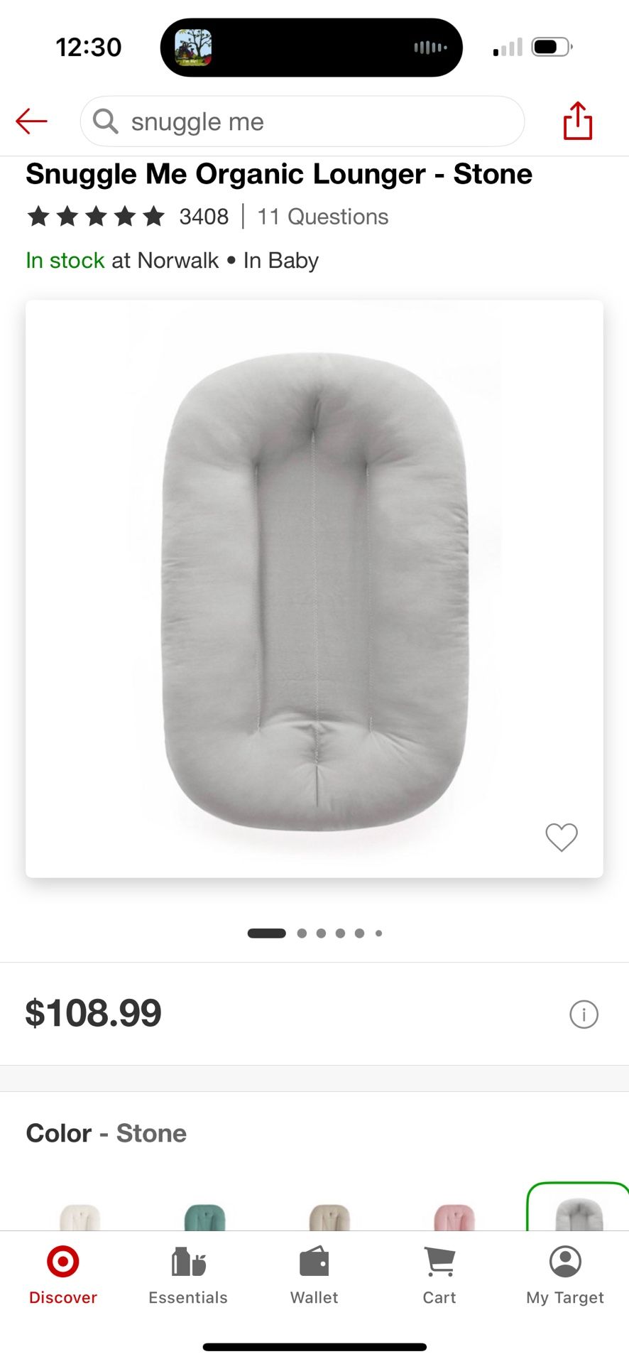 Snuggle Me Organic