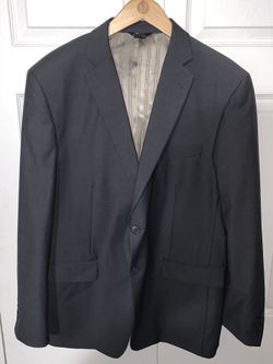 Fellini Uomo Men's 2-Piece Suit Gray Super 140's High Performance 44R