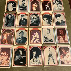 Lot of 20 Elvis Presley boxcar trading cards 1978 #2