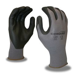 Conquest Work Gloves: 6905, Micro-Foam Nitrile-Coated, Polyurethane, Industrial (12)