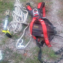 Safety Harness Rope & Clip Like New Equipment