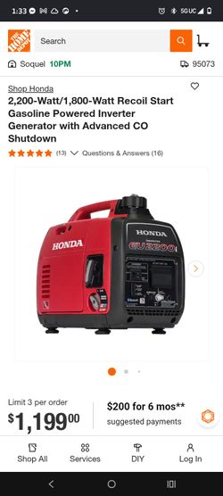 Honda generator 2200