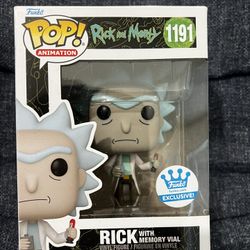 Funko POP! Rick and Morty Rick with Memory Vial #1191 Funko Shop Exclusive