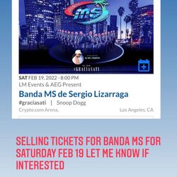 Banda ms Tickets